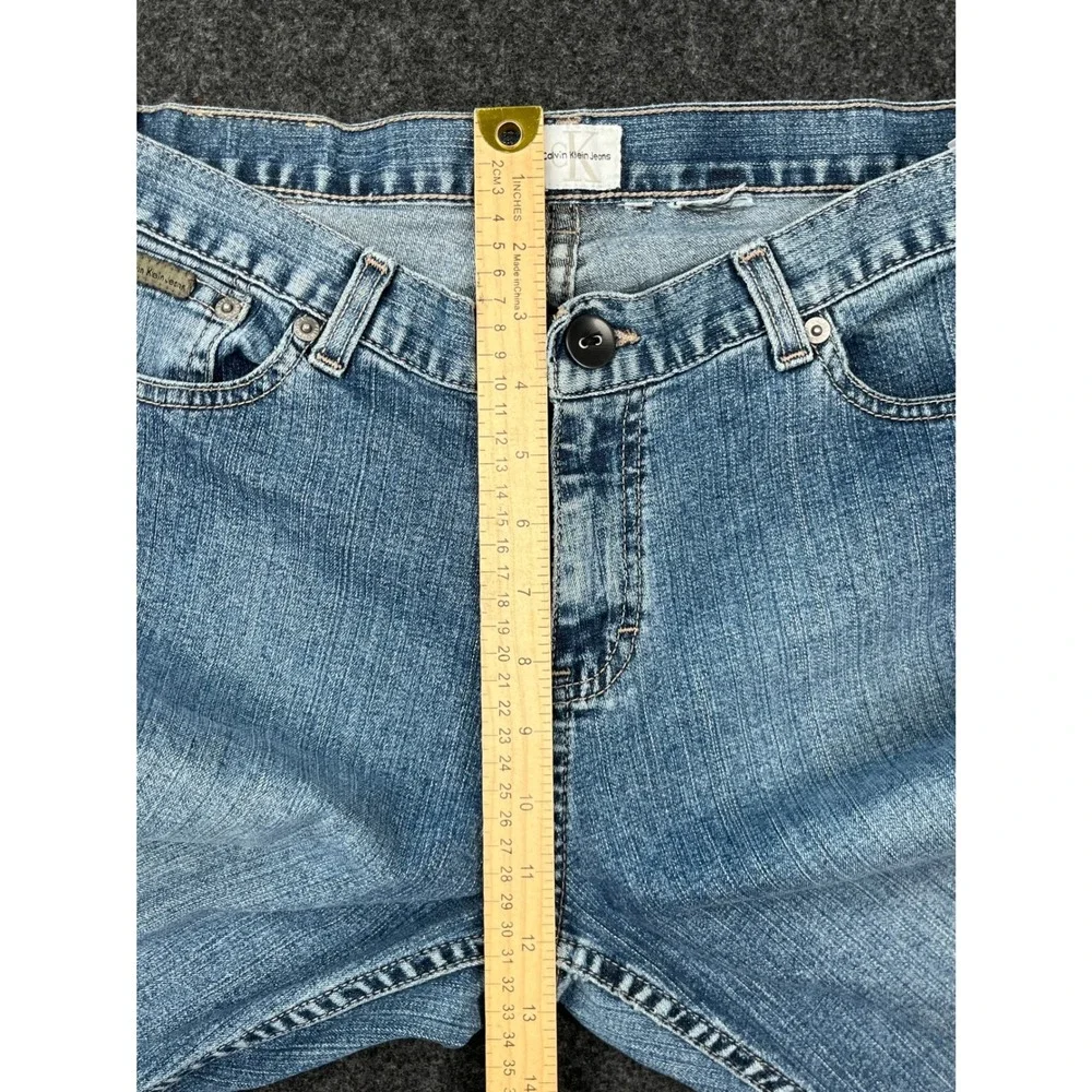 Calvin Klein Jeans Mens Medium Wash Straight Leg Denim Blue Pants 30x25